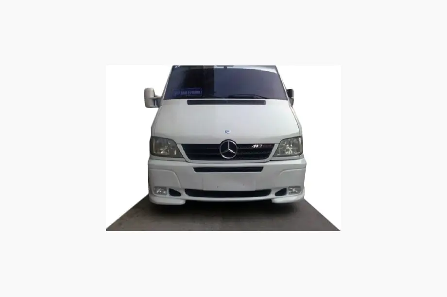 Mercedes Sprinter W901/902/903/904/905 1995–2006 Voorbumper afdekking voor 2 koplampen (CDI, spuitklaar) Foto 2