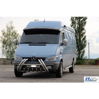 Bullbar Kelebek WT011 (rvs) Mercedes Sprinter W901/902/903/904/905 1995–2006 foto 3