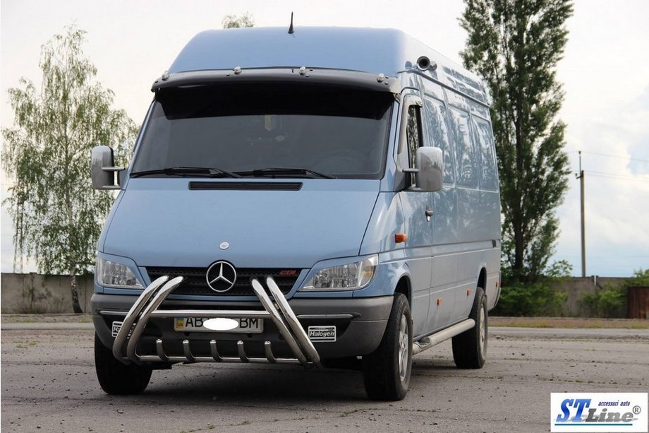 Mercedes Sprinter W901/902/903/904/905 1995–2006 Bullbar Kelebek WT011 (rvs) 2000-2006 Foto 3