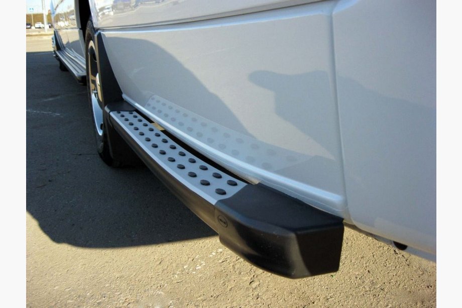 Volkswagen Crafter 2006–2016 Zijdrempels achter het achterwiel DOT-Line (2 st., aluminium) Image