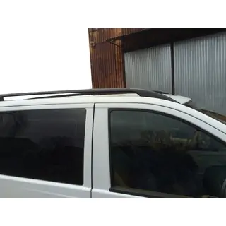 Zwarte dakrails CAN origineel design (metalen voeten) Mercedes Viano 2004–2014 foto 1