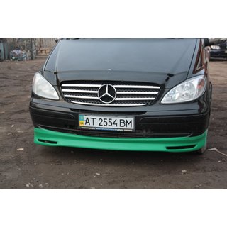 Voorbumper lipspoiler Brabos Style (spuitklaar) Mercedes Viano 2004–2014 foto 3