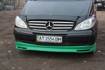 Mercedes Viano 2004–2014 Voorbumper lipspoiler Brabos Style (spuitklaar) foto 3