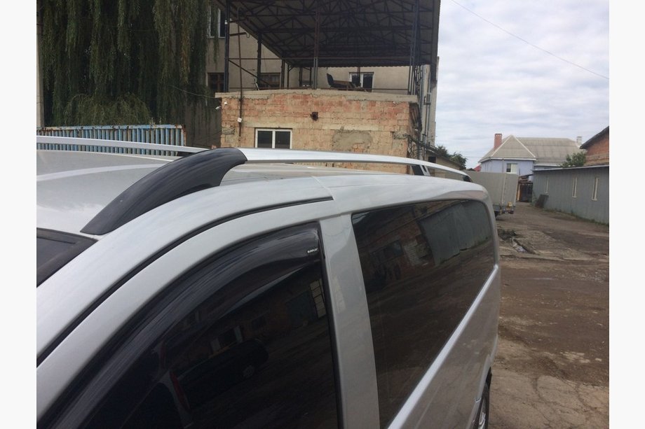 Mercedes Vito W639 2004–2014 Dakrails chroom CAN origineel design (metalen steunen) Korte wielbasis (SHORT) Foto 4