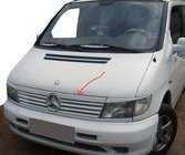 Mercedes Vito W638 1996–2003 Grillestrip (kunststof) Zwart hoogglans (ABS) foto 1