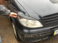 Mercedes Vito W639 2004–2014 Rechte koplampwimpers (2004-2010, 2 stuks, kunststof) Hoogglans foto 15