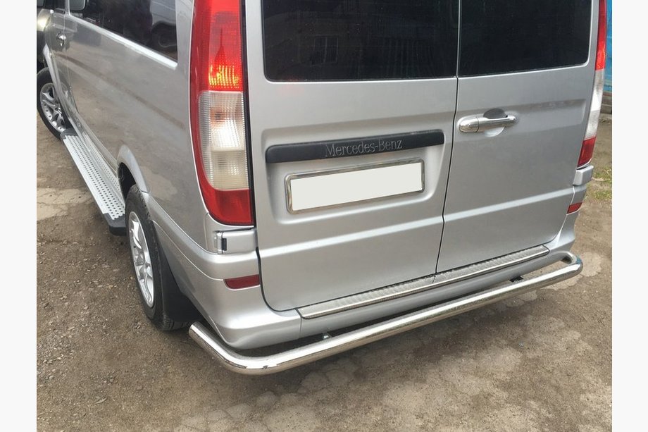 Mercedes Vito W639 2004–2014 Achterbeschermbeugel AK005 (RVS) Image