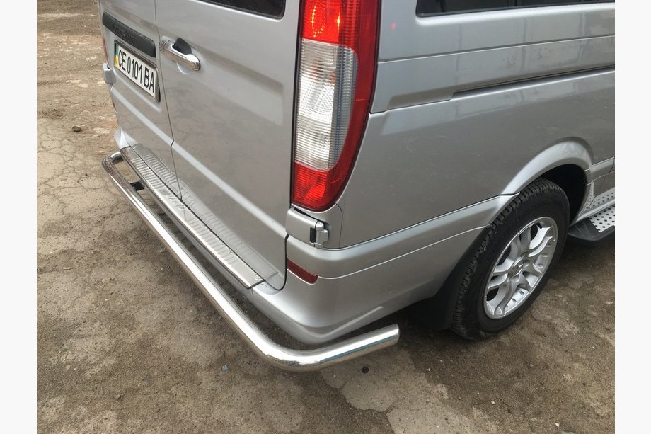 Mercedes Viano 2004–2014 Achterbeschermbeugel AK005 (RVS) Foto 2