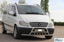 Mercedes Vito W639 2004–2014 Bullbar WT004-Plus met zijbeugels (RVS) foto 2