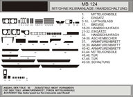 Mercedes E-class W124 1984–1997 Dashboard sierlijsten (Hartman) Actie! Aluminium foto 1