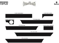 Mercedes E-сlass W124 1984–1997 Dashboard sierlijsten (Meric) Aluminium foto 2