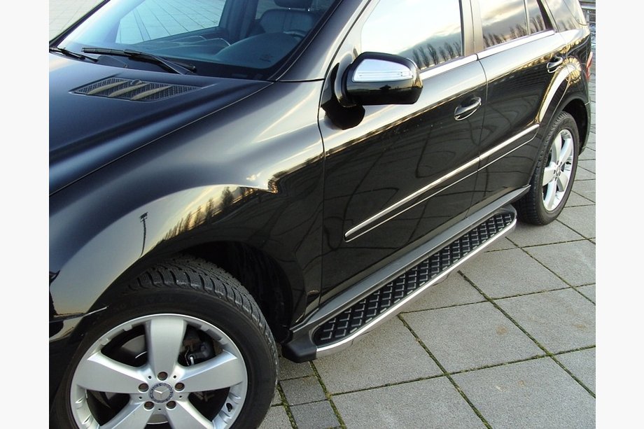 Mercedes ML W164 2005–2011 BlackLine zijsteps (2 stuks, aluminium) Image
