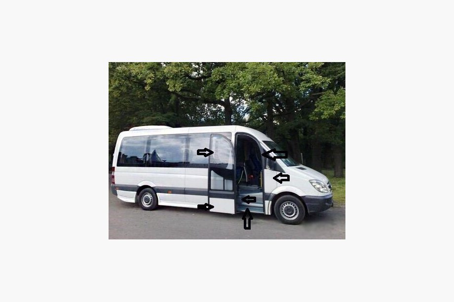Mercedes Sprinter W906 2006–2018 Passagiersdeur set Image