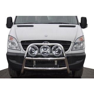 Hoge bullbar WT018 (RVS) foto 3