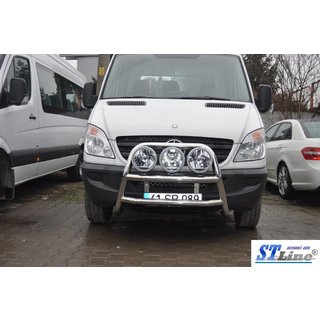 Hoge bullbar WT018 (RVS) foto 4