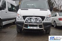 Mercedes Sprinter W906 2006–2018 Hoge bullbar WT018 (RVS) foto 4