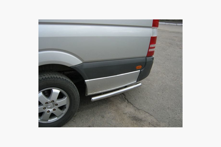 Mercedes Sprinter W907/W910 2018– Sidebars achter het achterwiel (2 st., RVS) Lange wielbasis, 70 mm Foto 5