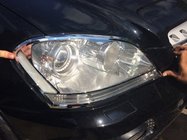 Mercedes ML W164 2005–2011 Chroom sierlijsten voor koplampen (set 2 stuks, kunststof) foto 1