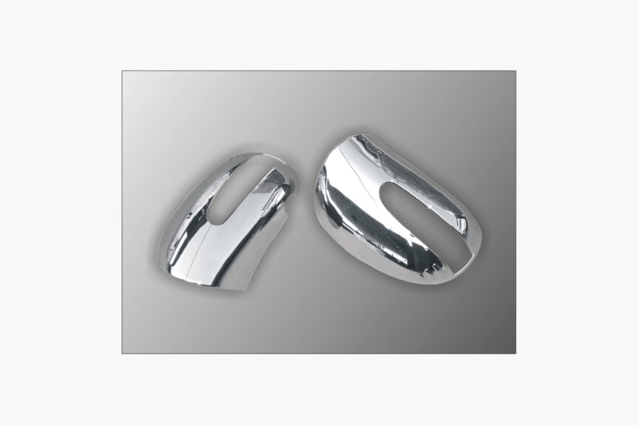 Mercedes ML W164 2005–2011 RVS spiegelkappen (2 stuks) Image