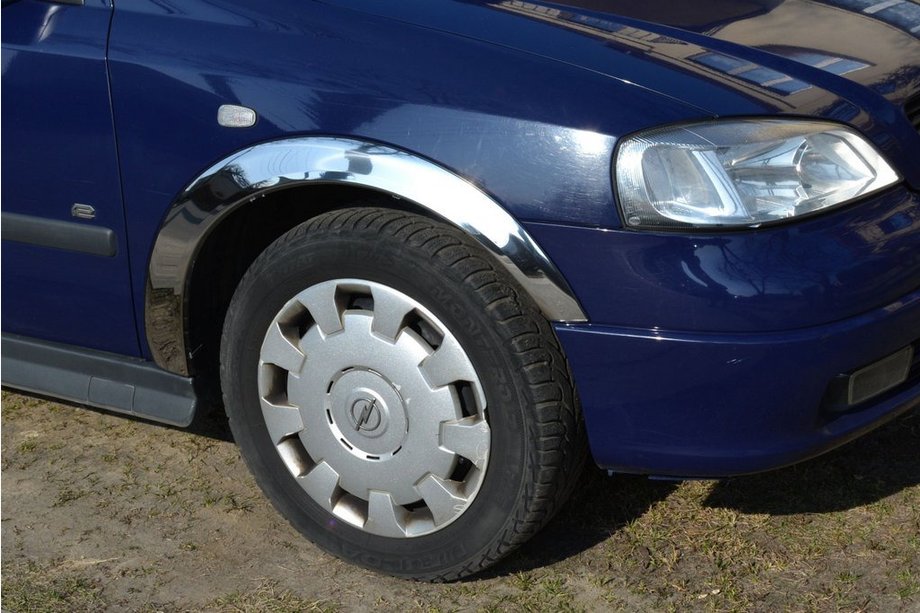 Opel Astra G Classic 1998–2012 RVS wielkastlijsten (set van 4 stuks) Foto 1