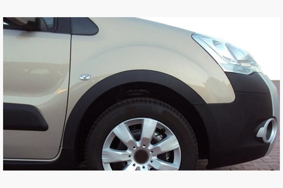 Peugeot Partner Tepee 2008–2018 Wielkastverbreders (set van 4, zwart) XTR, 2 zijschuifdeuren, metaal Foto 8
