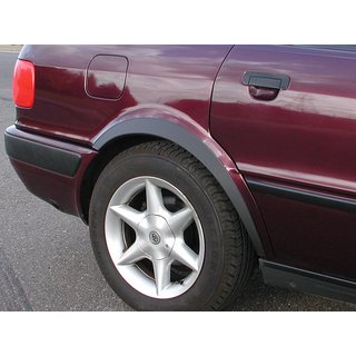Wielkastlijsten (1987-1991, 4 stuks, zwart) Audi 80/90 1987–1996 foto 1