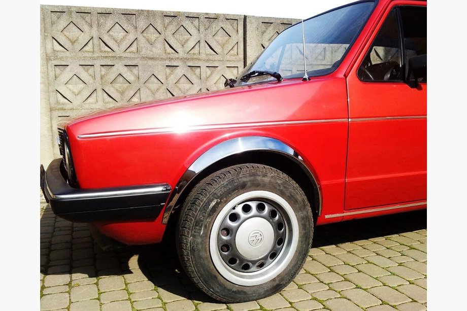 Volkswagen Golf 2 1983–1992 RVS wielkastlijsten (set van 4 stuks) Image