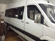 Mercedes Sprinter W906 2006–2018 Complete raamlijstomlijsting Long / ExtraLong (RVS) foto 2