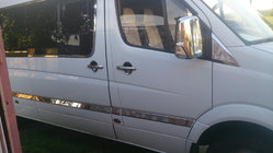 Mercedes Sprinter W906 2006–2018 RVS deursierlijsten ExtraLong. Carmos - Turks staal foto 5