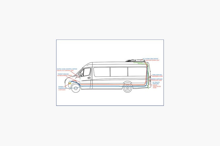 Volkswagen T5 Transporter 2003–2010 Dakairco 13,5 kW (monoblock) Foto 2