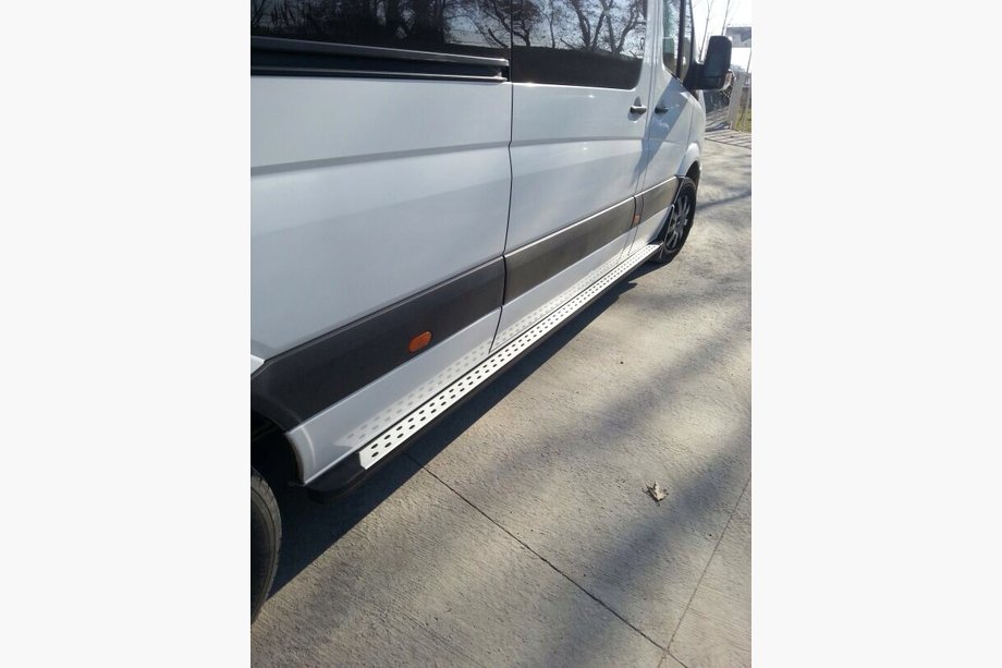 Mercedes Sprinter W906 2006–2018 DOT-Line side steps (2 stuks, aluminium) Foto 2