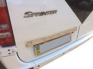Mercedes Sprinter W906 2006–2018 RVS sierstrip boven kentekenplaat foto 1