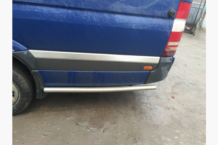 Mercedes Sprinter W907/W910 2018– Sidebars achter het achterwiel (2 st., RVS) Lange wielbasis, 70 mm Foto 6