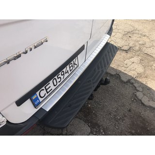 Achterbumperbeschermplaat mat (Omsa, RVS) foto 4
