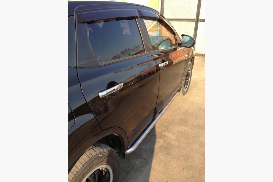 Nissan Qashqai 2010–2014 Deurgreep covers (set 4 stuks, RVS) Met chip, OmsaLine - Italiaans roestvrij staal Foto 3