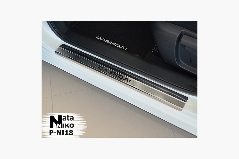 Nissan Qashqai 2010–2014 Nataniko RVS dorpellijsten (set van 4) Premium - 3M tape, 0,8 mm Foto 2