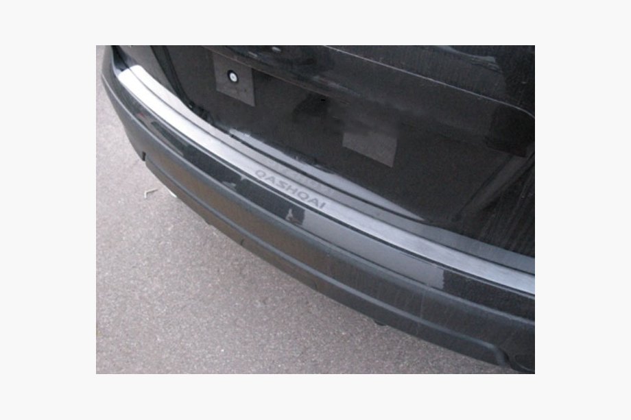 Nissan Qashqai 2007–2010 Nataniko RVS achterbumper beschermlijst standaard uitvoering Image