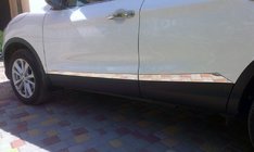 Nissan Qashqai 2014–2021 OmsaLine deurlijsten (set van 4, RVS) foto 1