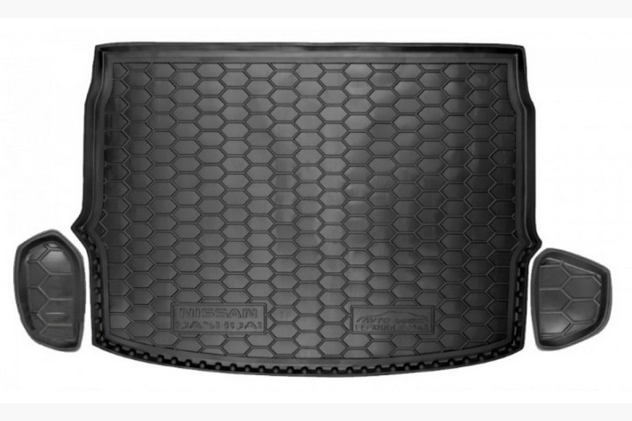 Nissan Qashqai 2014–2021 Kofferbakmat 2017+ bovenste vloer (Autogumm, rubber) Image
