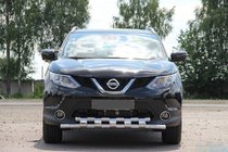 Nissan Qashqai 2014–2021 Voorbeschermbeugel ST015 (RVS) foto 2