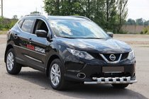 Nissan Qashqai 2014–2021 Voorbeschermbeugel ST015 (RVS) foto 3