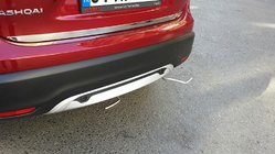 Nissan Qashqai 2014–2021 RVS kofferbakrand OmsaLine - Italiaans roestvrij staal foto 3