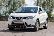 Nissan Qashqai 2014–2021 Bullbar WT003-Plus (RVS) foto 1