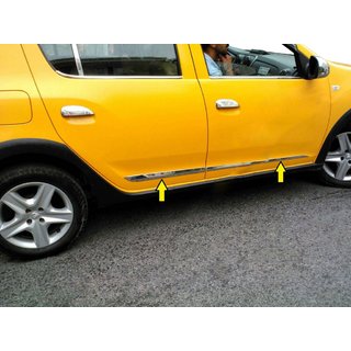 Deurstrip (set van 4, RVS) Dacia Sandero 2013–2020 foto 1