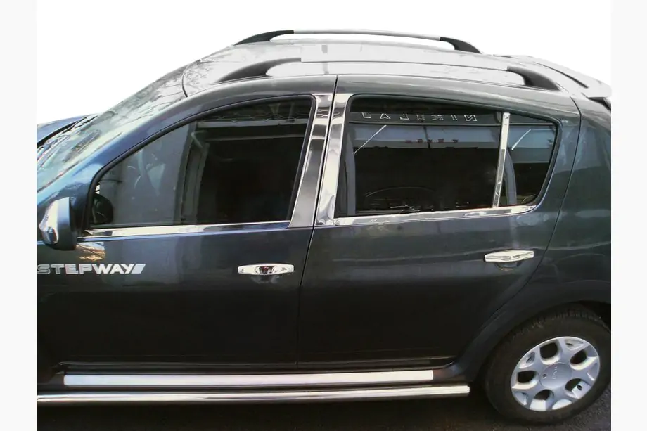 Renault Sandero 2007–2013 RVS deurstijl sierlijsten Image