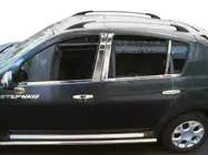 Renault Sandero 2007–2013 RVS deurstijl sierlijsten foto 1