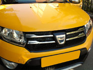 Dacia Sandero 2013–2020 Sierlijsten voor grille variant 2 (set van 4, RVS) foto 1