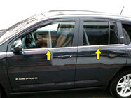 Jeep Compass 2016– Onderste raamomlijsting (RVS) foto 1