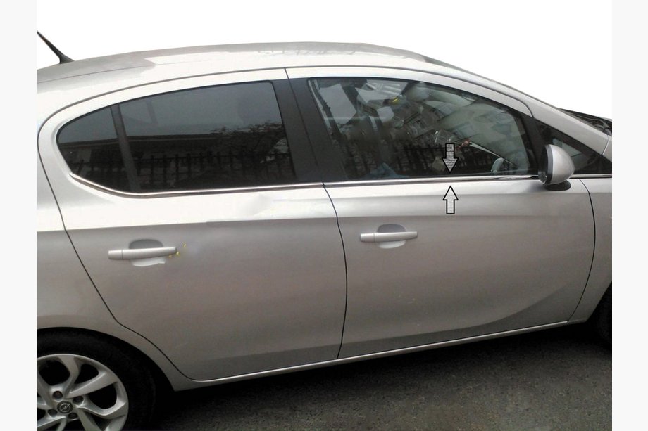 Opel Corsa E 2015–2019 RVS raamomlijsting set (6 stuks) Image