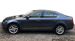 Skoda Octavia III A7 2013–2019 Bovenste raamomlijsting (4 stuks, RVS) foto 1
